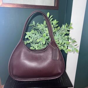 Vintage Coach Mahogany Mini Ergo Leather Handbag